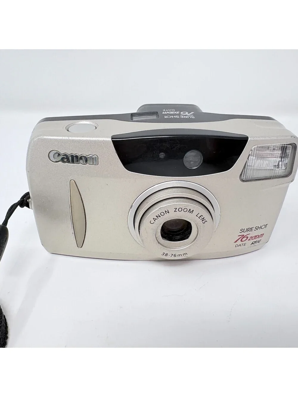 Canon Sure Shot 76 Zoom 38-76mm Point & Shoot Film Camera Tested & Working